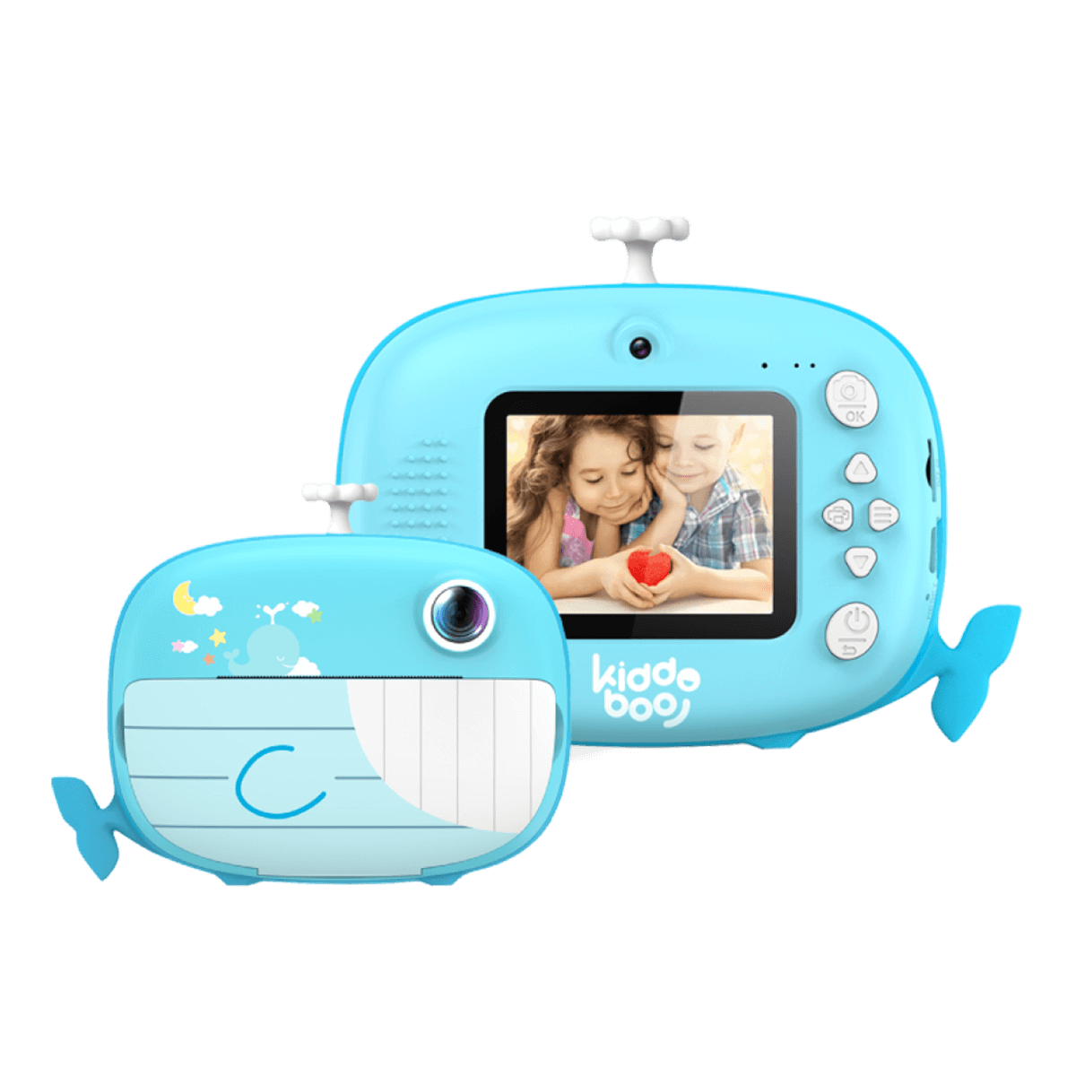 KIDDOBOO FotoFun 2 Instant Camera Whale Blue