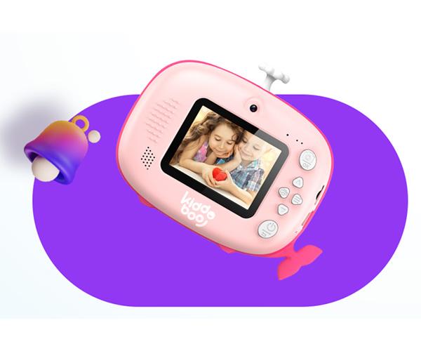 KIDDOBOO FotoFun 2 Instant Camera Whale Pink