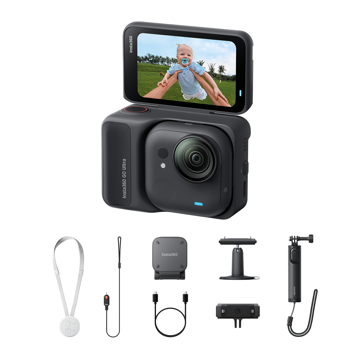 Insta360 GO Ultra Action Camera Bundle Black