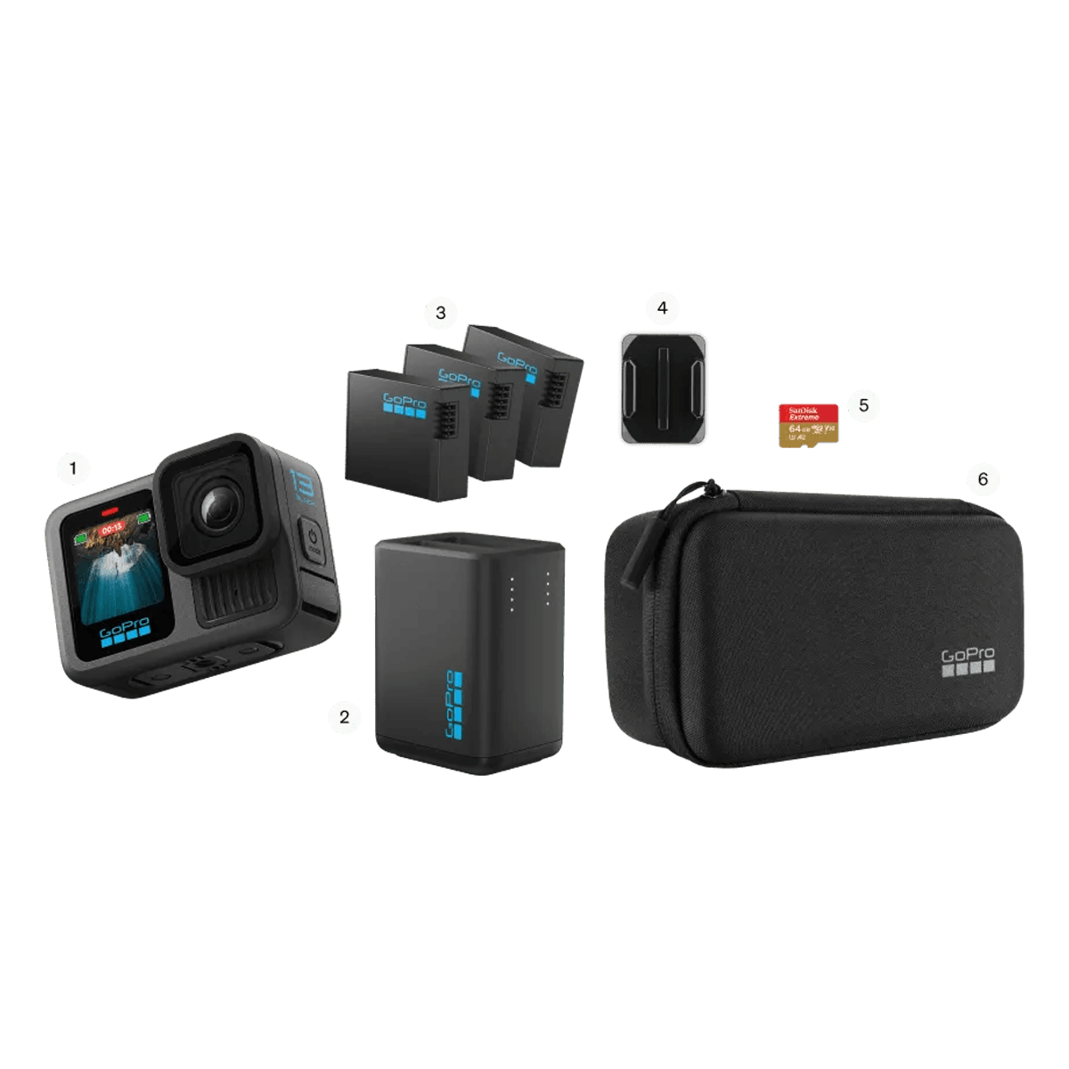 GoPro HERO 13 Black Extendnded Power Bundle - 3