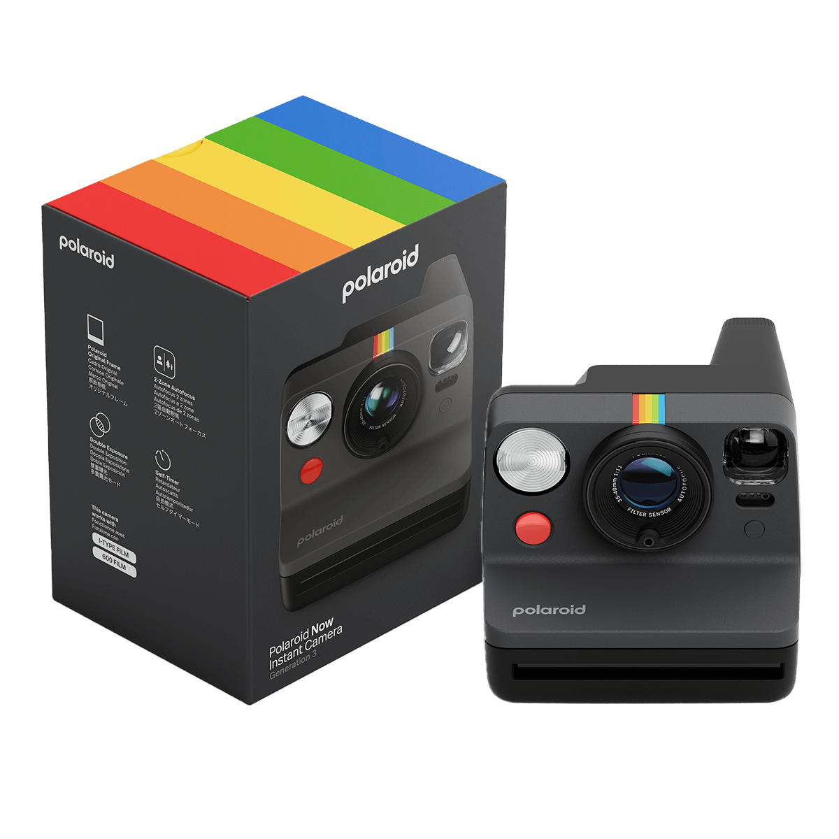 Polaroid Now Generation 3 Instant Camera Bkack - 6