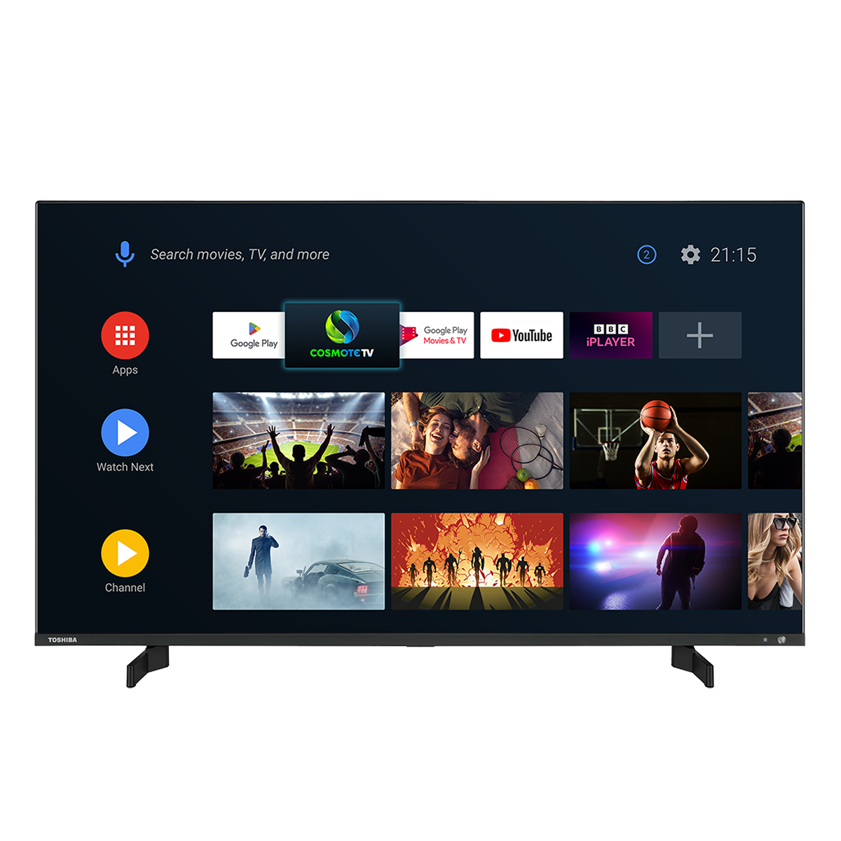 TOSHIBA 65QA5D63DG 65'' QLED 4Κ Smart TV Τηλεόραση
