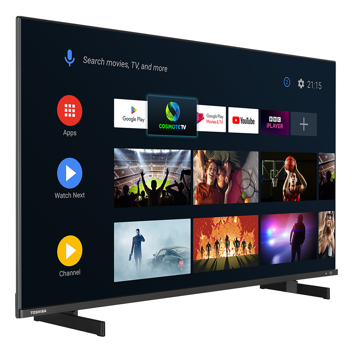 TOSHIBA 65QA5D63DG 65'' QLED 4Κ Smart TV Τηλεόραση - 2