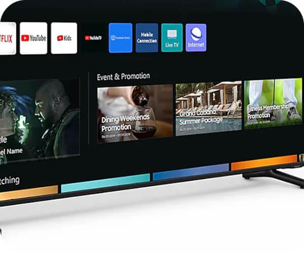 Samsung BU8000 Crystal UHD Smart Hospitality TV smart hub