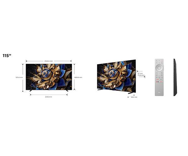 TCL 115X955 115'' Mini LED 4K Google TV design