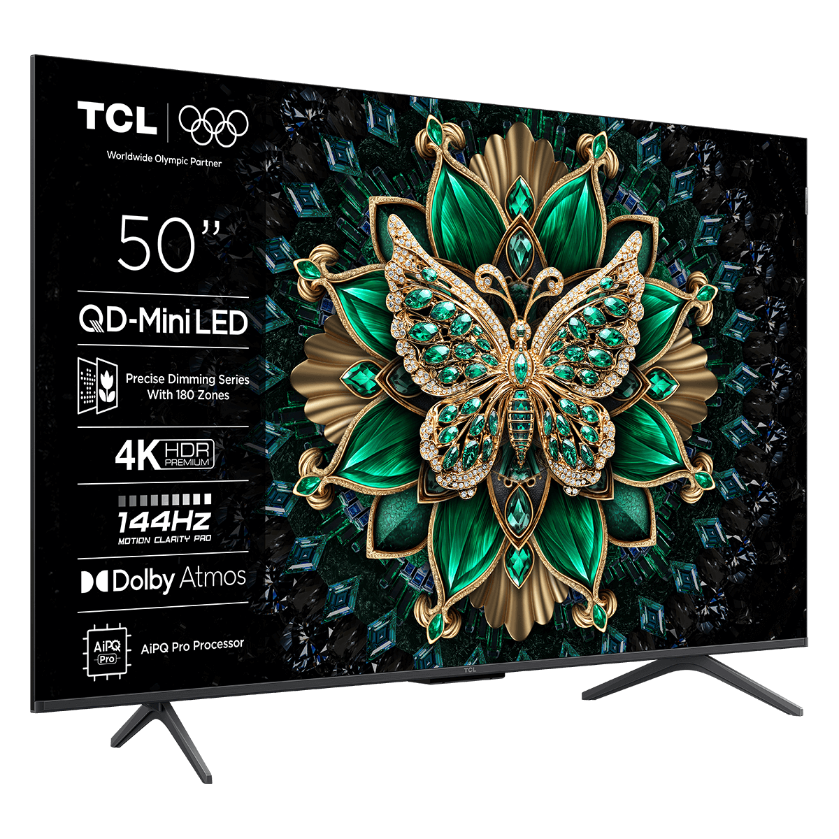 TCL 50C6K 50'' Premium QD-Mini LED Google TV Τηλεόραση Black - 2