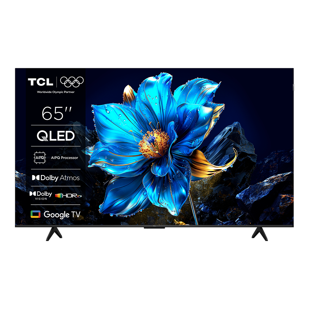 TCL 65P7K 65'' QLED 4K Google TV Τηλεόραση Black