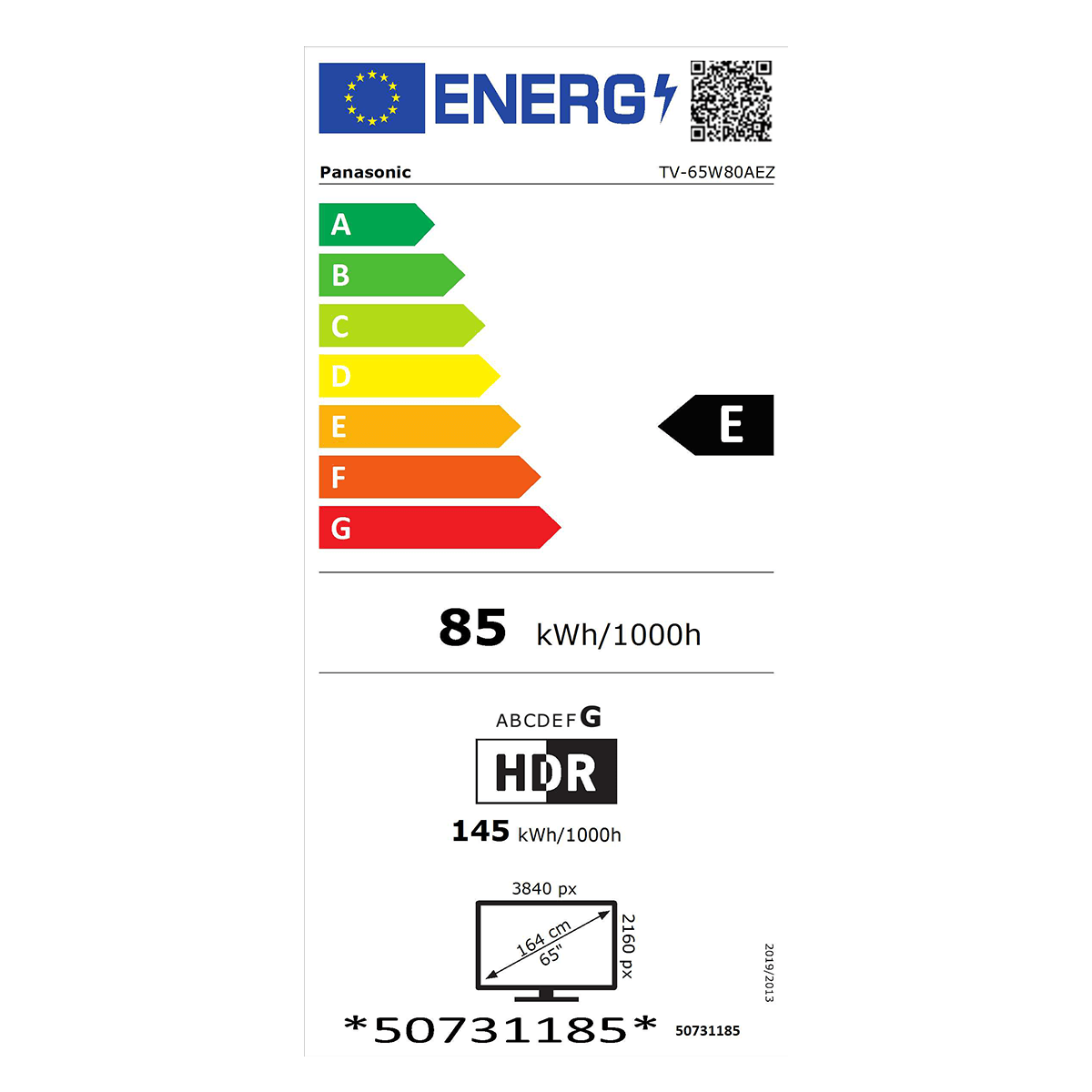 PANASONIC TV-65W80AEZ 65'' LED 4K Smart Fire TV Τηλεόραση Black - 5