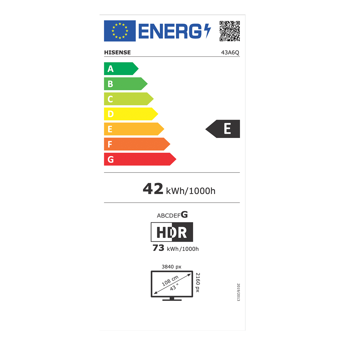 HISENSE 43A6Q 43'' UHD Vidaa TV 4K 60 Hz Τηλεόραση - 2