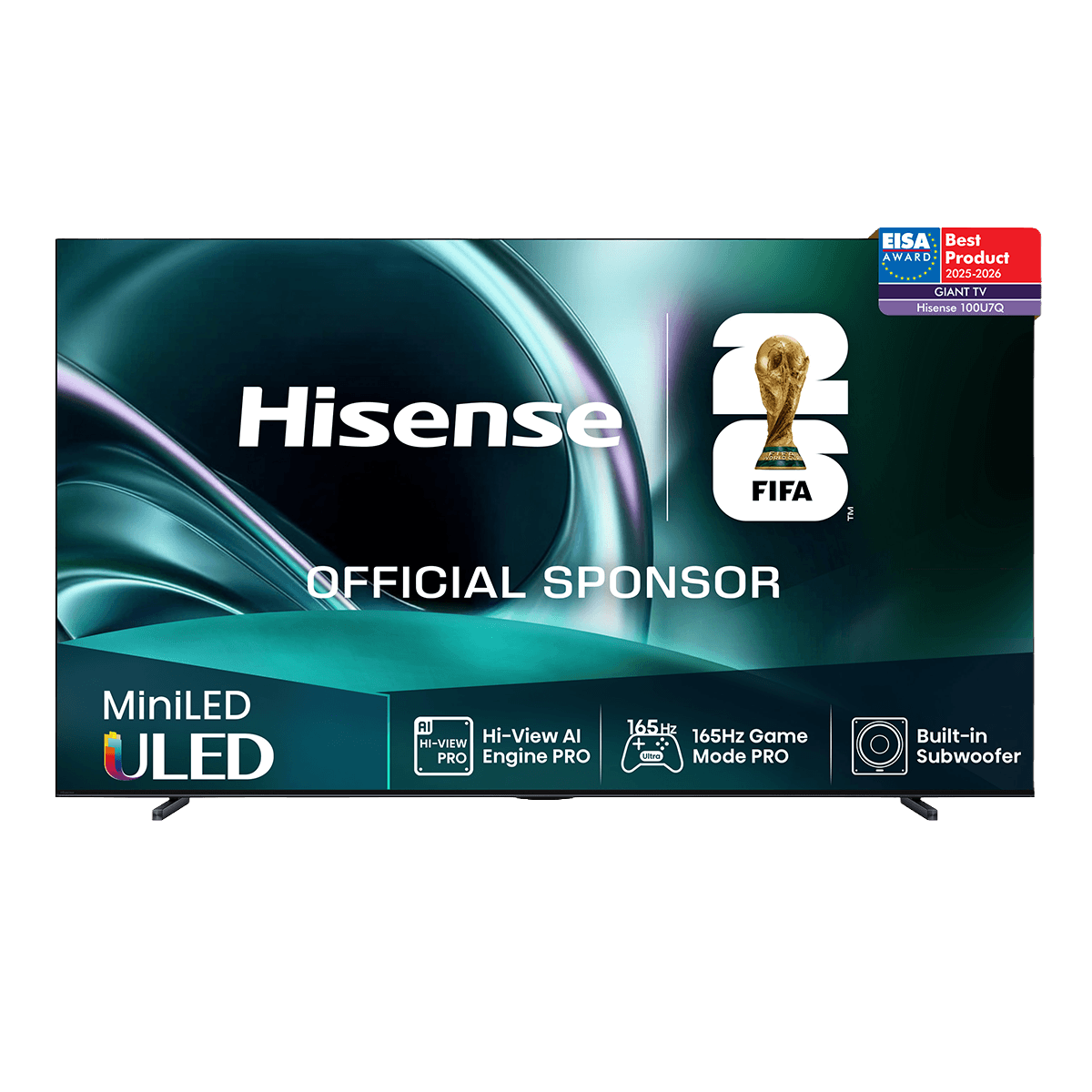 HISENSE 100U7Q 2026 100'' Mini LED 4K Vidaa TV Τηλεόραση Black