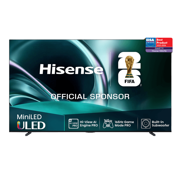 HISENSE 100U7Q 2026 100'' Mini LED 4K Vidaa TV Τηλεόραση