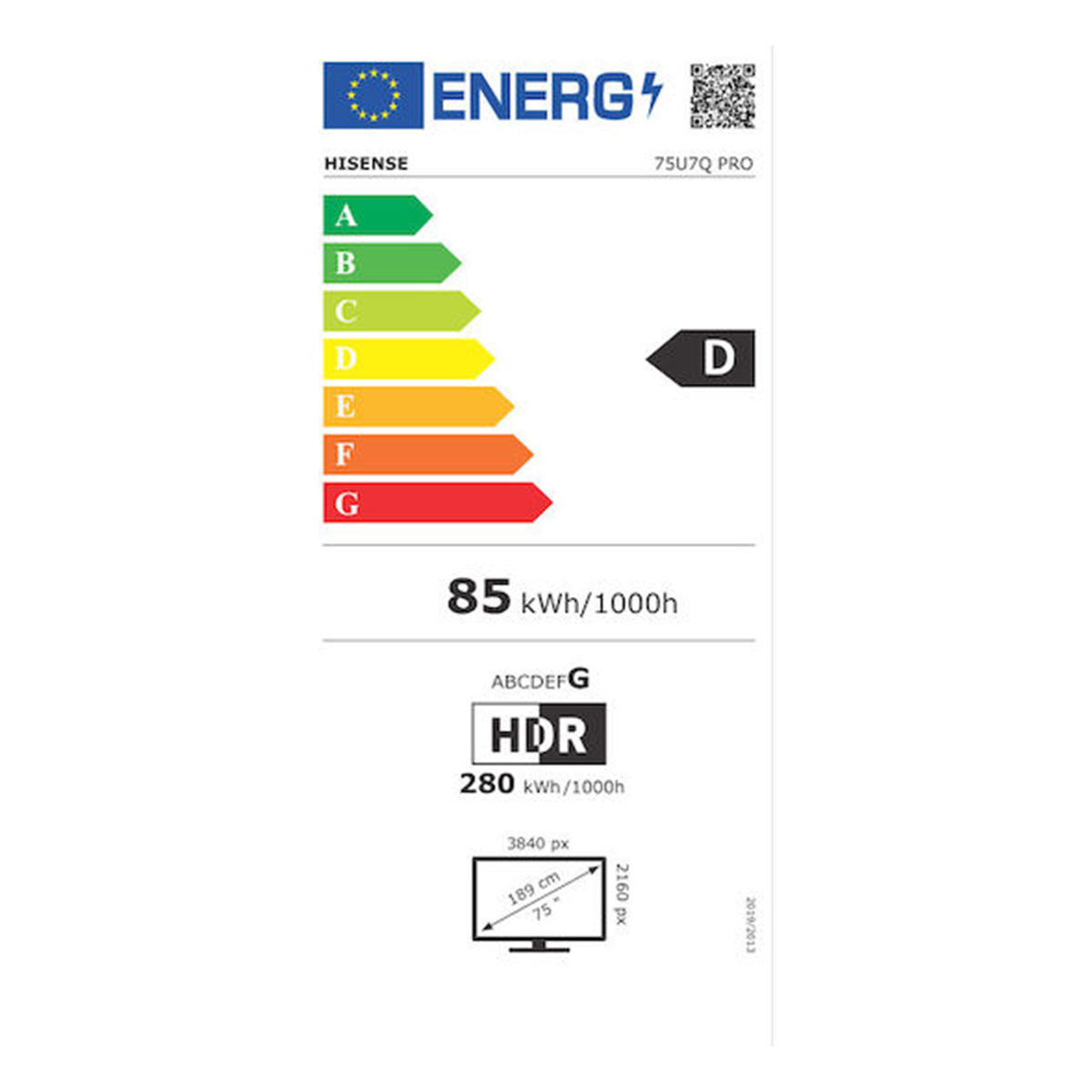 HISENSE 75U7Q PRO 75'' Mini LED 4K Vidaa TV Τηλεόραση - 5