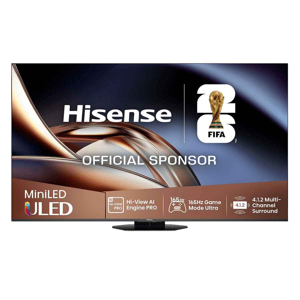 HISENSE 100U8Q 2026 100'' Mini LED 4K Vidaa TV Τηλεόραση Black