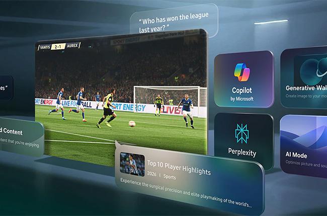 SAMSUNG S85H QLED 4K Vision AI Smart TV Τηλεόραση