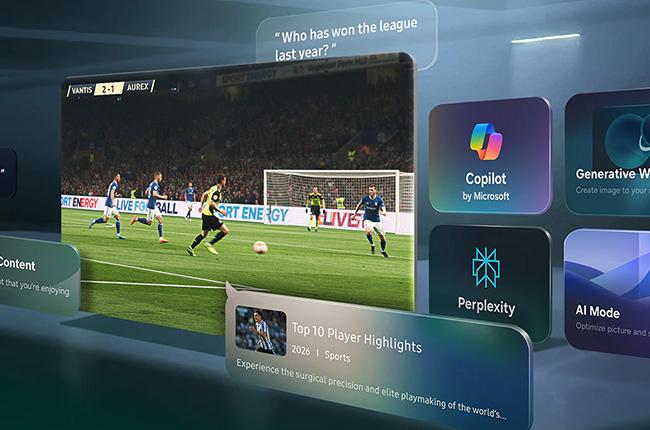 SAMSUNG 55M70H AI 55'' Mini LED 4K Smart TV Τηλεόραση