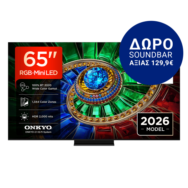 TCL 65RM7L 65'' RGB-Mini LED 4K Google TV Τηλεόραση Blc
