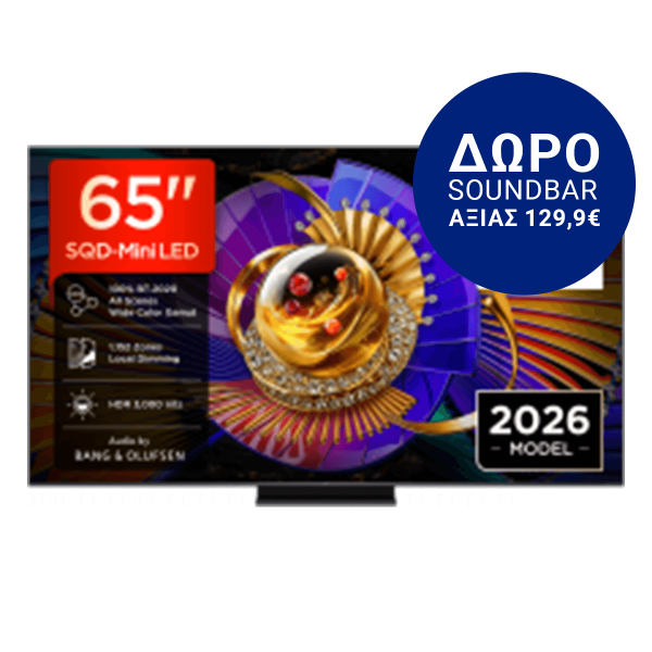 TCL 65C7L 65'' SQD-Mini LED 4K Google TV Τηλεόραση Blc
