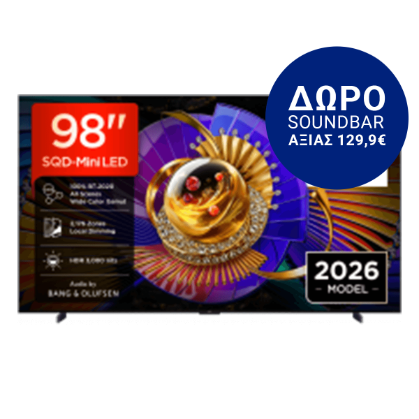 TCL 98C7L 98'' SQD-Mini LED 4K Google TV Τηλεόραση Blc