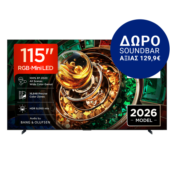 TCL 115RM9L 115'' RGB-Mini LED 4K Google TV Τηλεόραση Blc