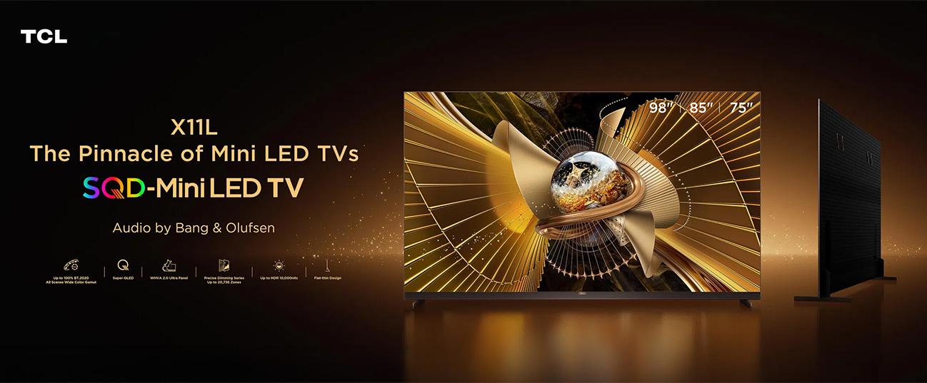 TCL SQD miniLED 4K 144Hz 85X11L TV