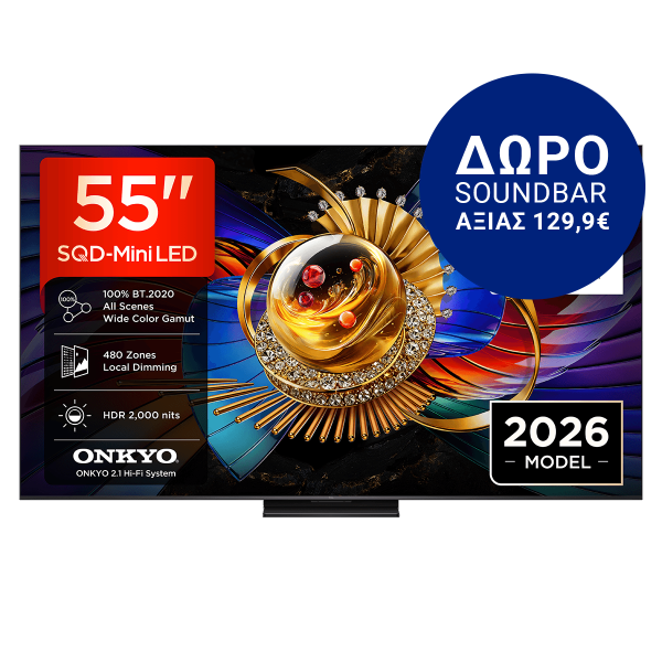 TCL 55Q7D 55'' Pro SQD-Mini LED Google TV Τηλεόραση Blc