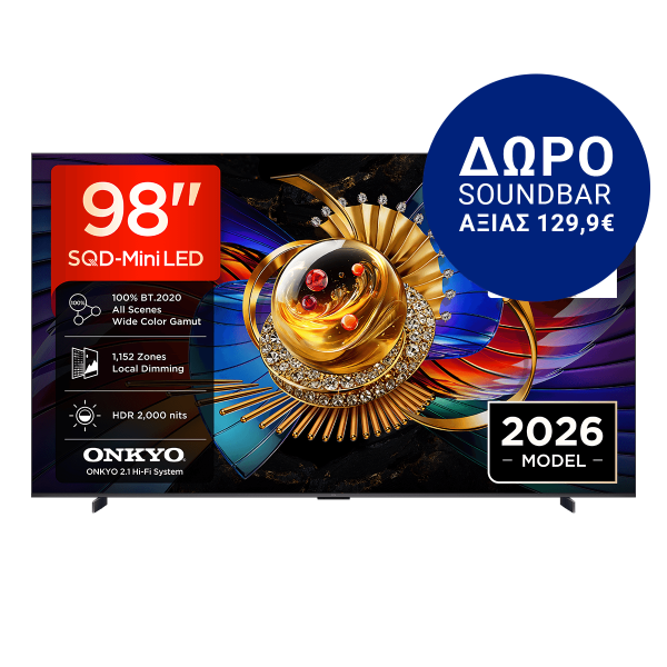 TCL 98Q7D 98'' Pro SQD-Mini LED Google TV Τηλεόραση Blc