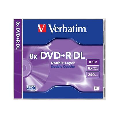 VERBATIM DVD+R Double Layer Matt Silver 8.5gb