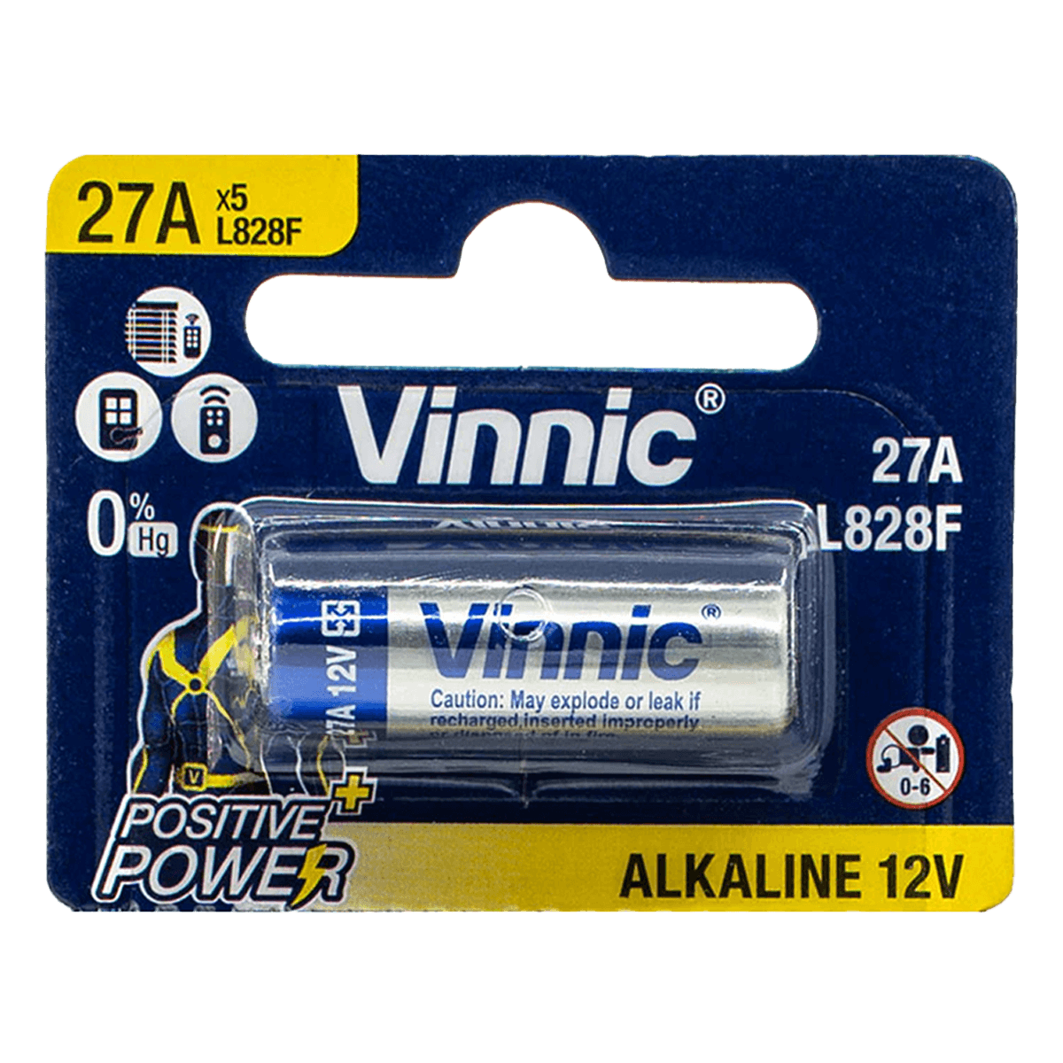 Αλκαλική Μπαταρία VINNIC 27A 12V