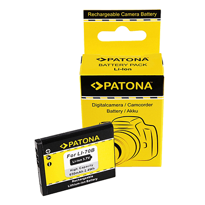 PATONA 3.7V 650mAh rechargeable battery for OLYMPUS LI-70B