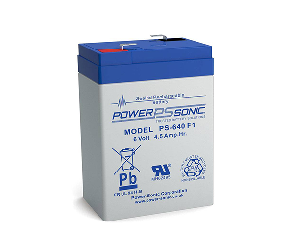 POWERSONIC επαναφορτιζόμενη μπαταρία μολύβδου 6V 4.5AH 