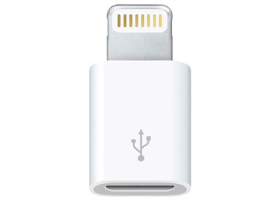 Adapter Lightning to Micro USB - Apple Λευκό