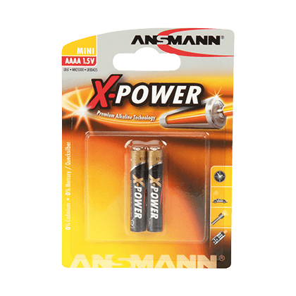  ANSMANN alkaline batteries AAAA 1.5V (2 Pieces)