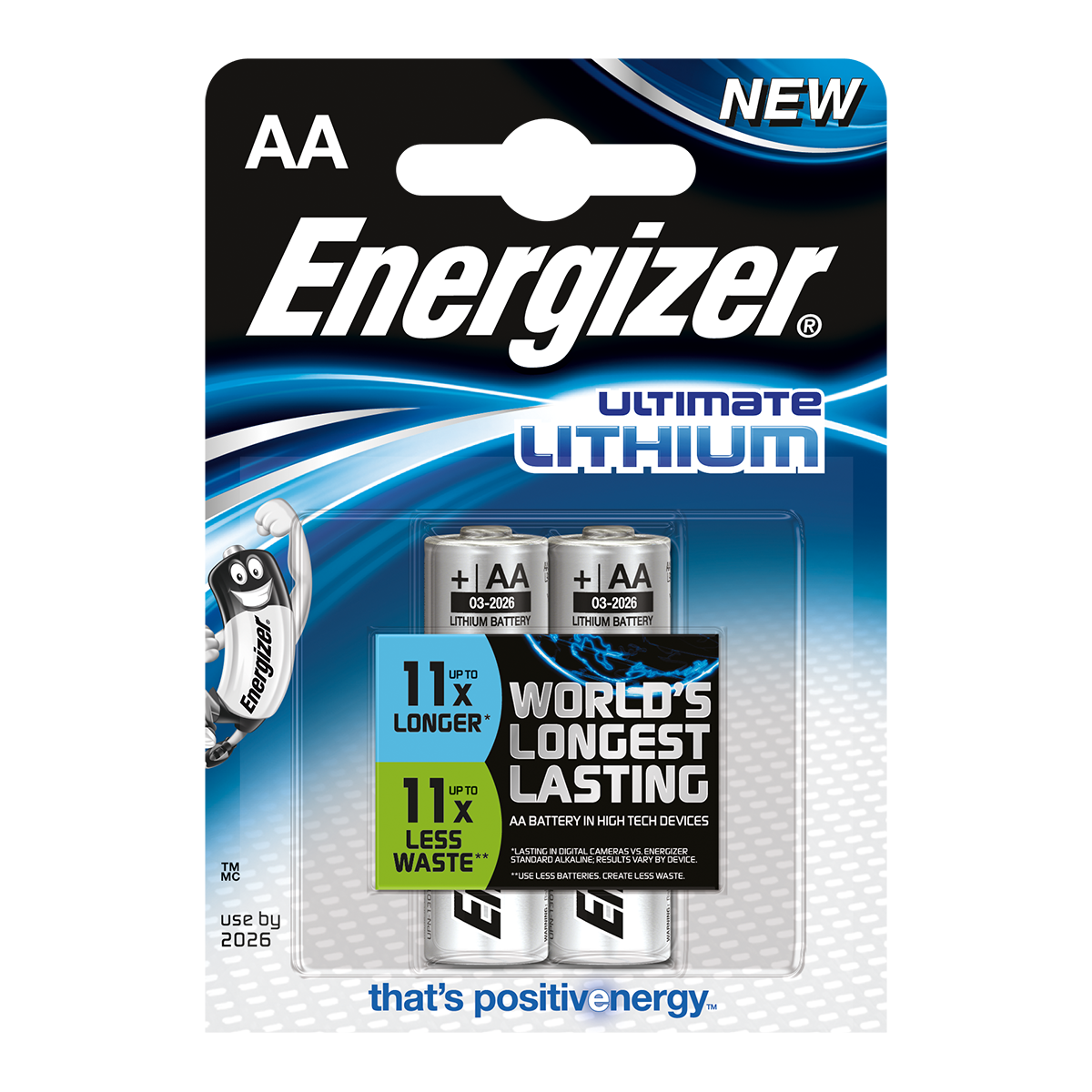 ENERGIZER μπαταρίες λιθίου Ultimate AA (2 τεμάχια)