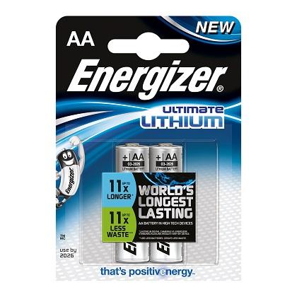 ENERGIZER mpataries lithiou Ultimate AA