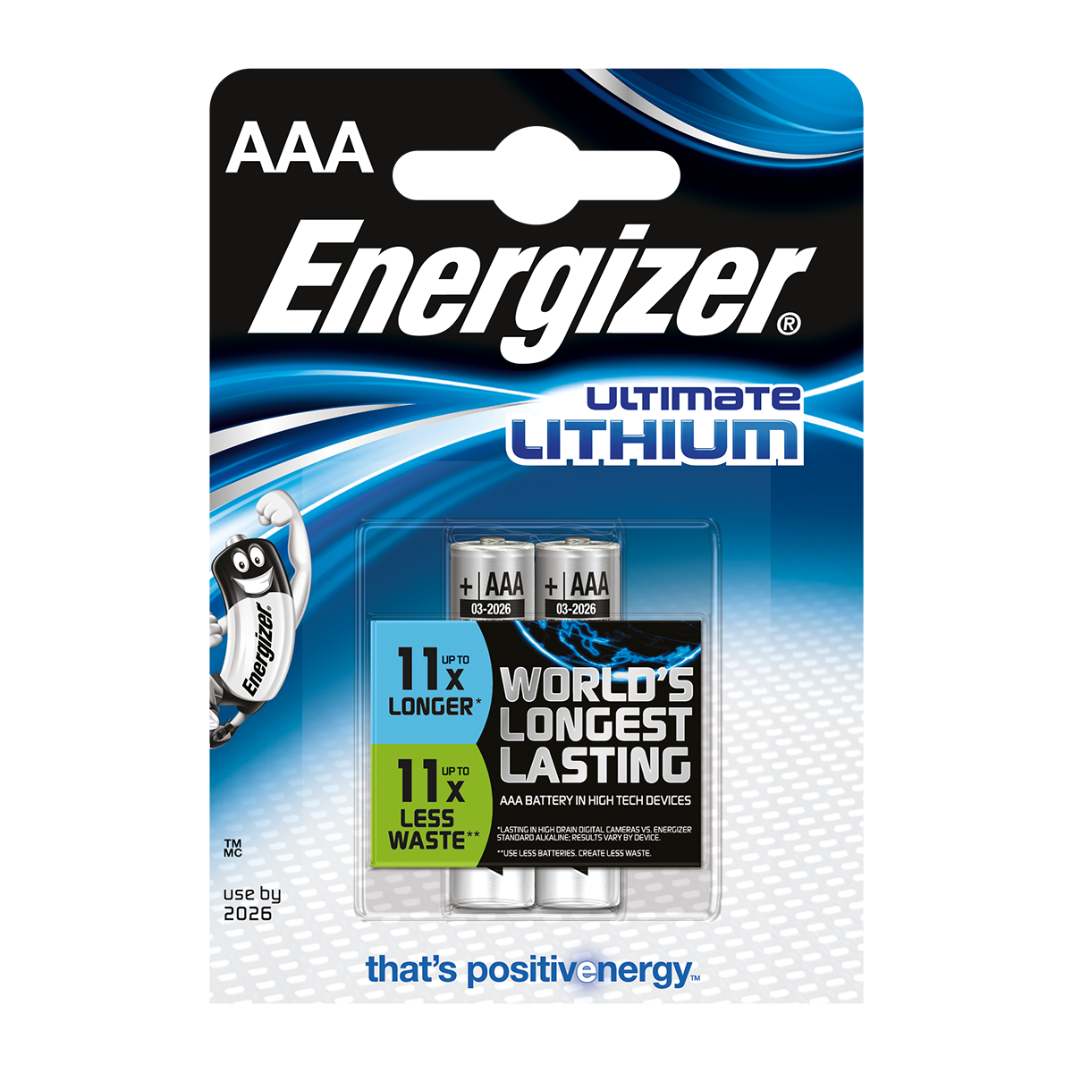 ENERGIZER μπαταρίες λιθίου Ultimate AAΑ (2 τεμάχια)