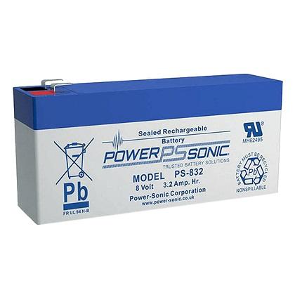 POWERSONIC 8V 3.2AH Rechargeable Lead Battery