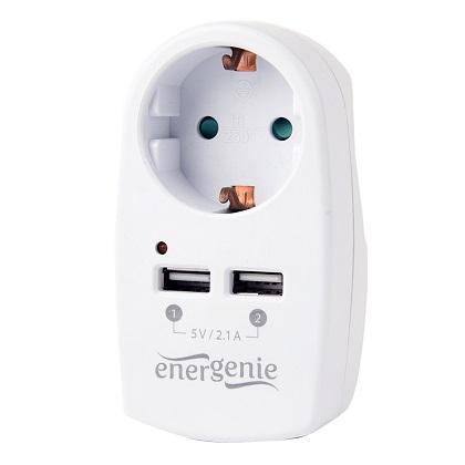  ENERGENIE power adapter with two USB ports