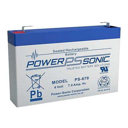 POWERSONIC 6V 7AH Rechargeable Lead Battery