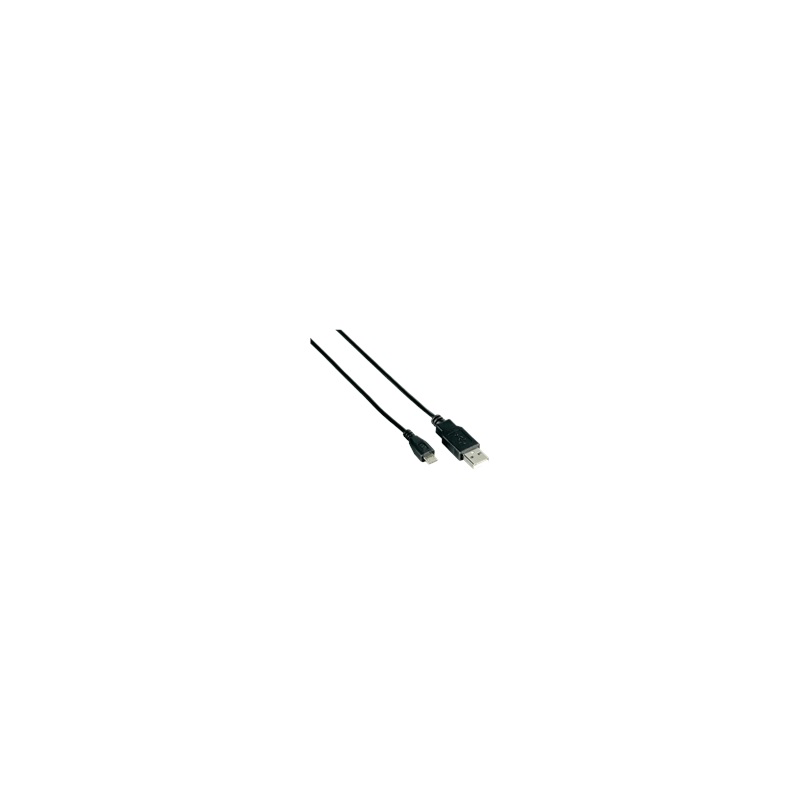 Cable OsioUSB to Micro USB Μαύρο