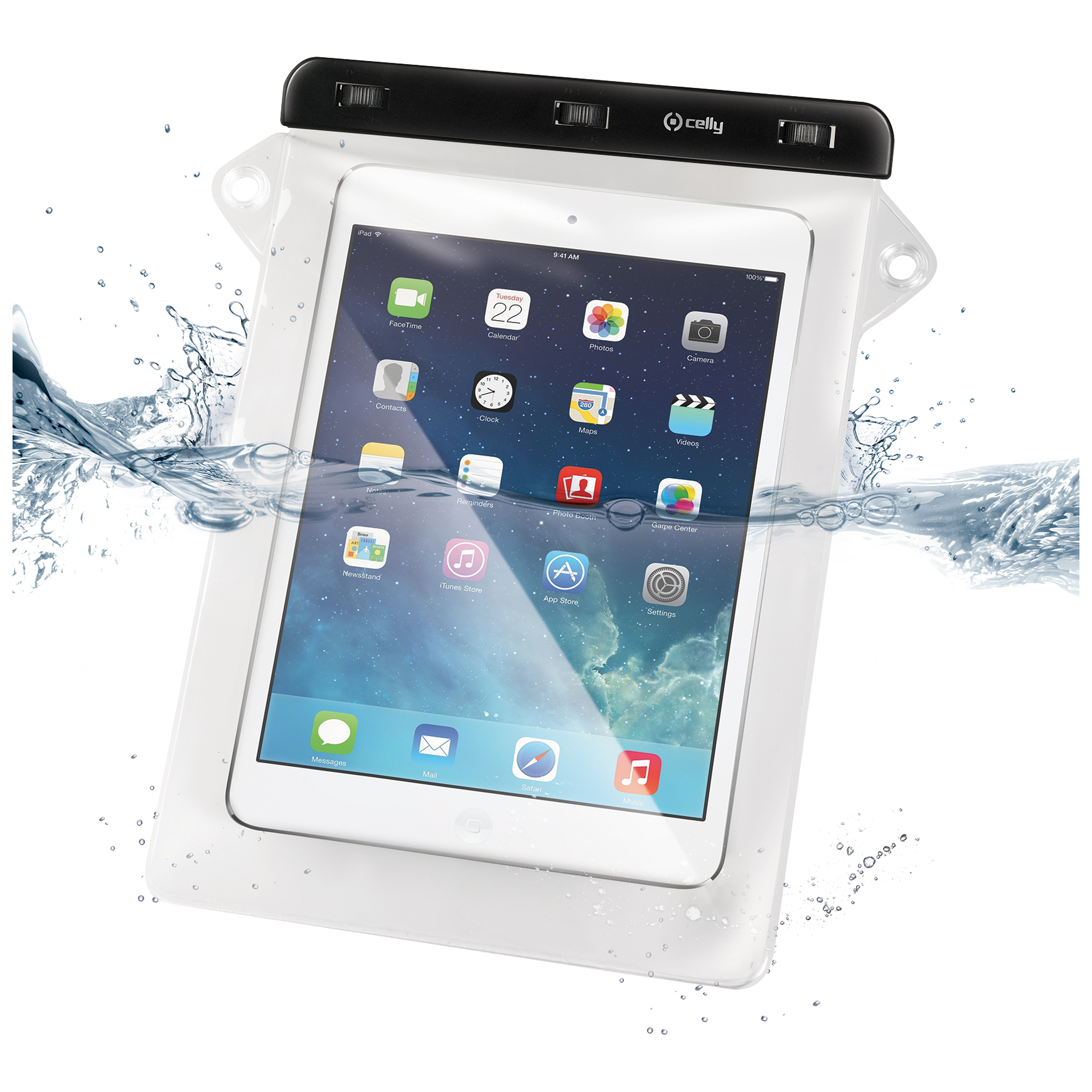 Αδιάβροχη θήκη CELLY για tablet έως 10''