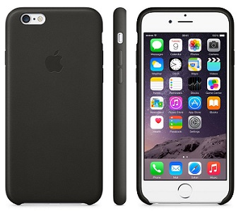 CASE APPLE IPHONE 6s LEATHER BLACK