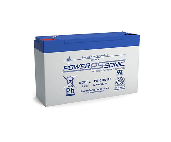 POWERSONIC επαναφορτιζόμενη μπαταρία μολύβδου 6V 12AH