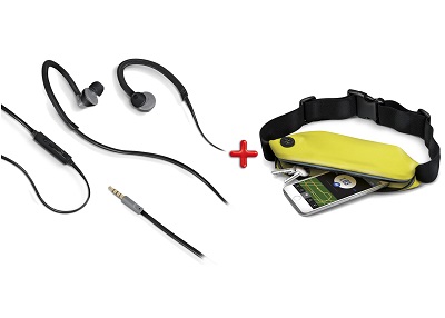 Sport Bundle CELLY Run Belt & Air Pro Handsfree