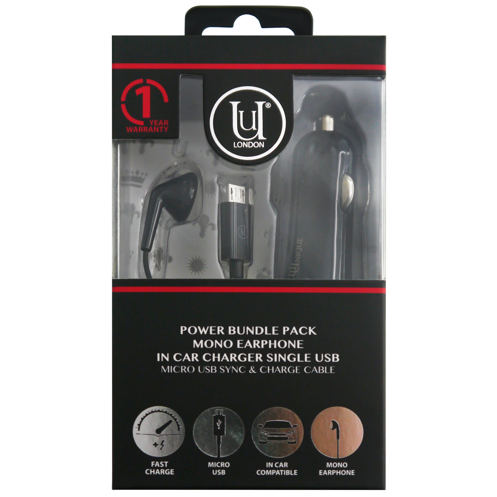 Φορτιστής Αυτοκινήτου & Handsfree Mono & Καλώδιο Micro USB UU