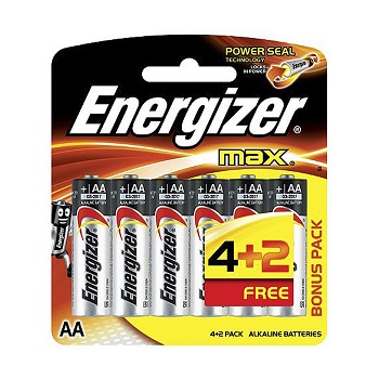 ΜΠΑΤ.ΑΛΚ.ENERGIZER MAX ΑA 4+2 ΔΩΡΟ