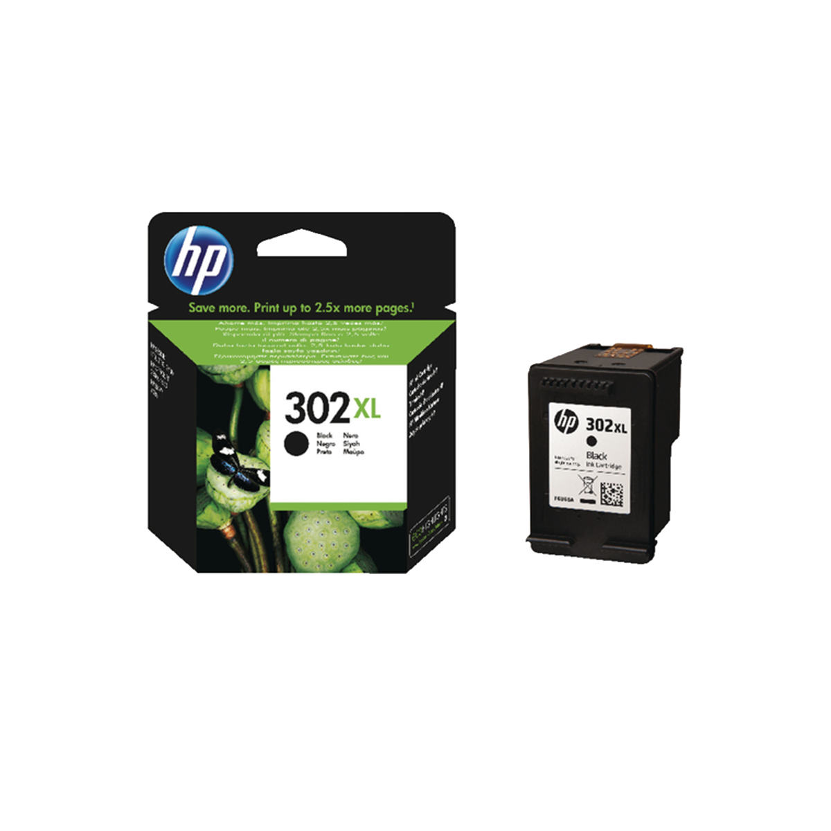 HP δοχείο μελάνης 302XL High Yield Μαύρο Instant Ink