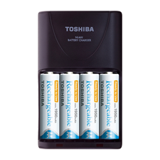 Φορτιστής TOSHIBA + 4AA1950mAh Pre-Charged