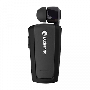 iXCHANGE Bluetooth Στερεοφωνικό Ακουστικό Mini Retractable Μαύρο