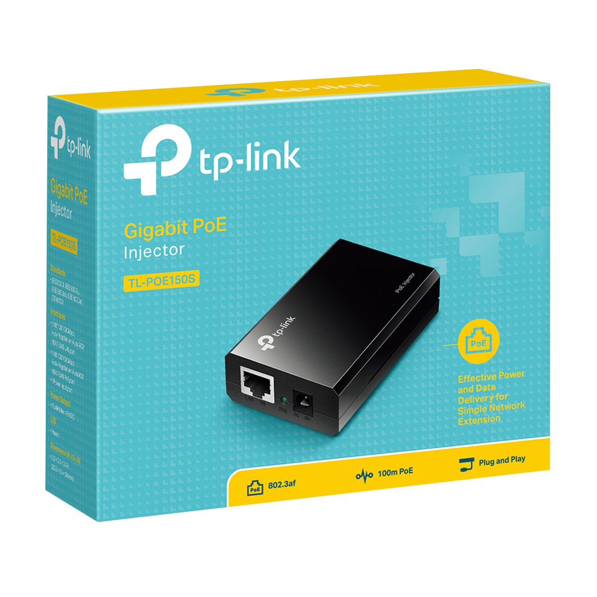 TP-LINK PoE Injector TL-POE150S - 3