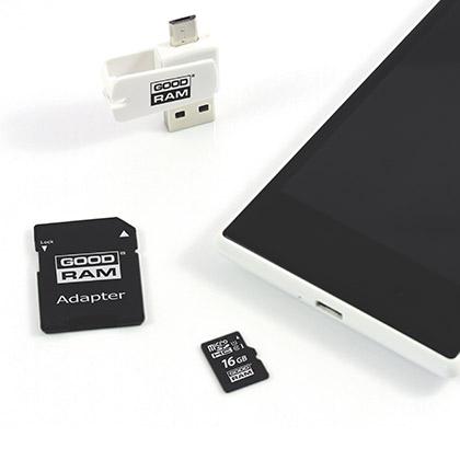 GOODRAM M1A4 All in One card reader-karta mnimis 16GB-antaptoras